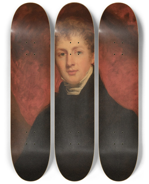 Triptych art skateboard deck of John Hoppner Honorable James William Dillon 17921812 Son Of Charles Dillon 12Th Viscount by John Hoppner (1758-1810)