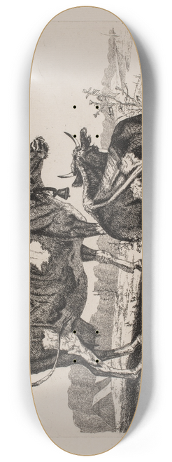 Emmerik Hegh-Guldberg - To ker i et landskab 8.25 inch art skate deck