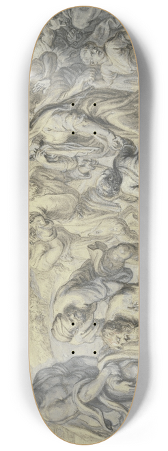 Erasmus Quellinus the younger - Die Rettung des Heiligen Paulus 8.25 inch art skate deck