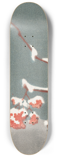 Eric O. W. Ehrstrm - Cluster of Rowanberries with Snow 8.25 inch art skate deck