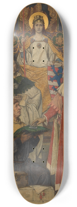 Albert Frans Lieven De Vriendt - Louis of Male Laying the Foundation Stone of the Town Hall 8.25 inch art skate deck