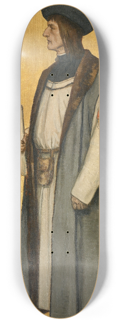 Albert Frans Lieven De Vriendt - The Architect Jan van Oudenaerde 8.25 inch art skate deck