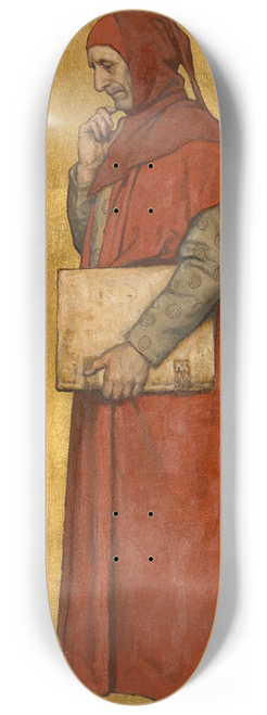 Albert Frans Lieven De Vriendt - The Man of Letters Gillis de Wevel 8.25 inch art skate deck
