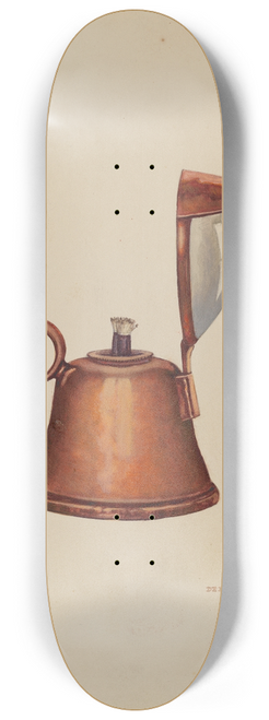 Ernest A. Towers, Jr. - Bulls Eye Hand Lantern 8.25 inch art skate deck