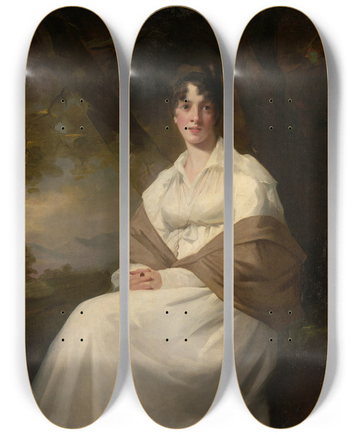 Triptych art skateboard deck of Sir Henry Raeburn Lady Maitland Catherine Connor Died 1865 by Sir Henry Raeburn (1756-1823)