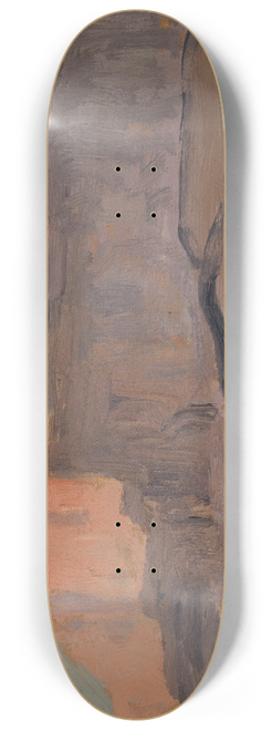 Ernst Schiess - Meer und Felsenkste mit Burg 8.25 inch art skate deck