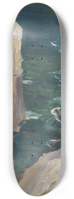 Ernst Schiess - View from a Rocky Coast on the Sea 8.25 inch art skate deck