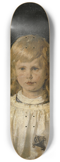 Ernst Stckelberg - Portrait of Hans Lendorff as a Child 8.25 inch art skate deck