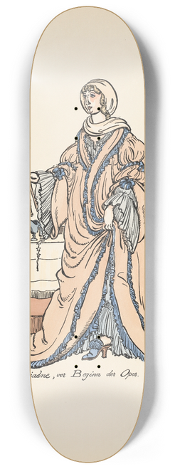 Ernst Stern - Ariadne vor Beginn der Oper 8.25 inch art skate deck