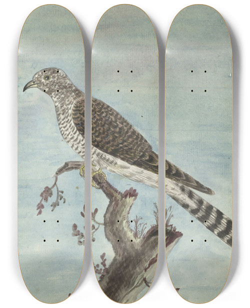Triptych art skateboard deck of Jan Brandes Hollandse Koekoek by Jan Brandes (1743-1808)
