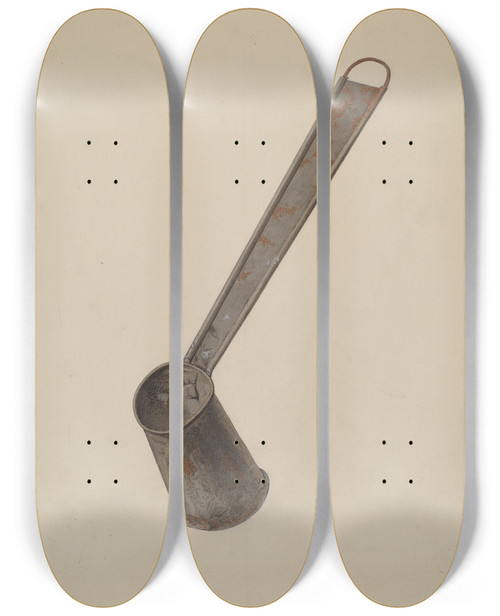 Triptych art skateboard deck of Jacob Gielens Dipper by Jacob Gielens