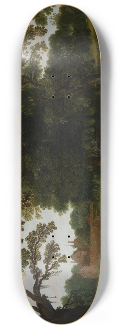 Esaias van de Velde - Courtly Procession before Abstpoel Castle 8.25 inch art skate deck
