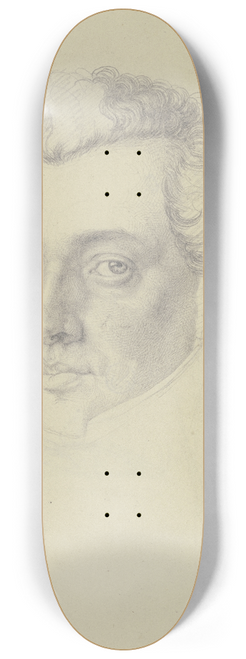 Eugen Eduard Schffer - Portrait of a young man 8.25 inch art skate deck