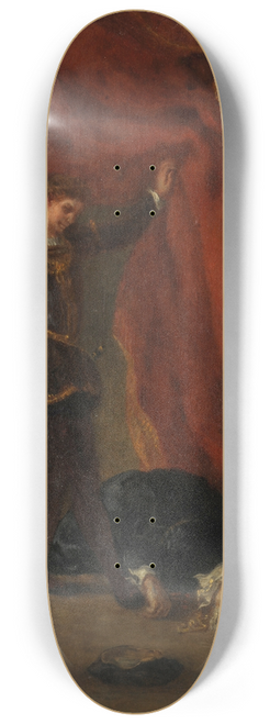 Eugne Delacroix - Hamlet devant le corps de Polonius 8.25 inch art skate deck