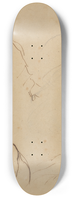 Eugne Delacroix - Studies for Christopher Columbus 8.25 inch art skate deck