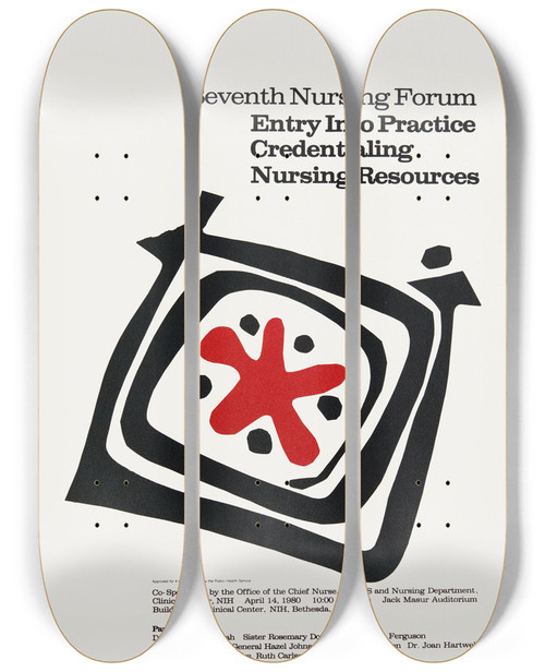 Triptych art skateboard deck of National Institutes Of Health Entry Into Practice Credentialing Nursing Resources_1 by National Institutes Of Health (1887)