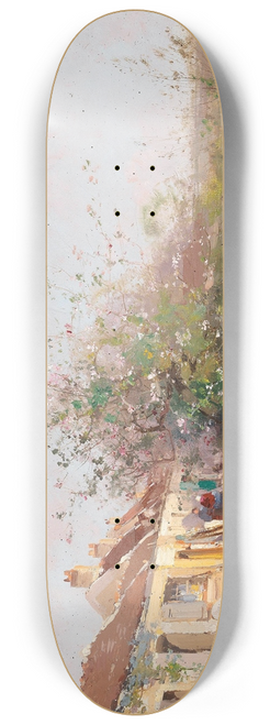 Eugne Galien-Laloue - Frhlingstag am Bachufer 8.25 inch art skate deck