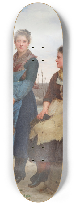 Eugnie Marie Salanson - Awaiting the return of the fleet 8.25 inch art skate deck