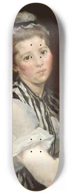 Eva Gonzals - Girl with Cherries 8.25 inch art skate deck