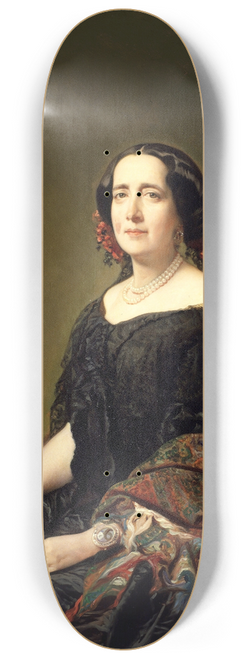 Federico de Madrazo y Kuntz - Gertrudis Gomz de Avellaneda 8.25 inch art skate deck