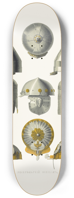 Fedor Grigoryevich Solntsev - Mongolskii shishak, prilbitsa i misiurka 8.25 inch art skate deck
