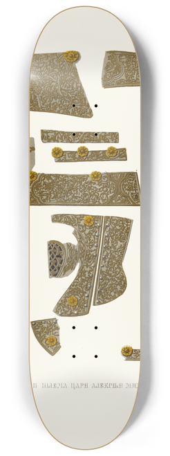 Fedor Grigoryevich Solntsev - Podrobnosti shlema tsaria Alekseia Mikhailovicha 8.25 inch art skate deck