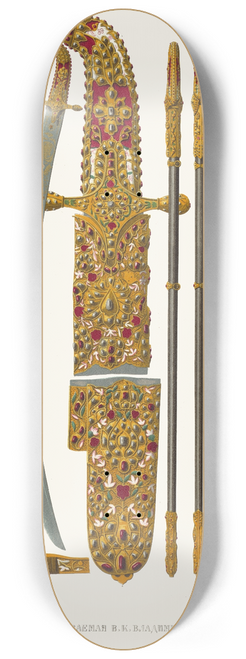 Fedor Grigoryevich Solntsev - Sablia, pripisyvaemaia V.K. Vladimiru Monomakhu 8.25 inch art skate deck