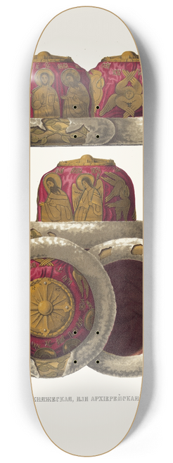 Fedor Grigoryevich Solntsev - Shapka velikokniazheskaia, ili arhiereiskaia novgorodskaia, v 1-2 um 8.25 inch art skate deck