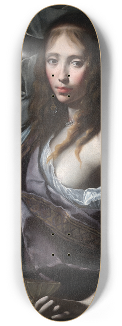 Felice Ficherelli - Artemisia Prepares To Drink The Ashes of Her Husband,mausolus 8.25 inch art skate deck