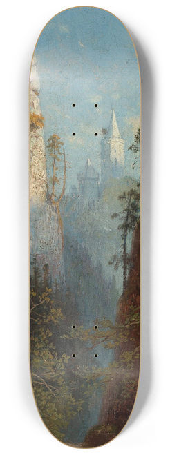 Feliks Brzozowski - Ojcw at the Prdnik river 8.25 inch art skate deck