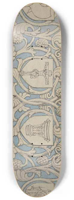 Ferdinand Fellner - Book ornament (upper edge) 8.25 inch art skate deck