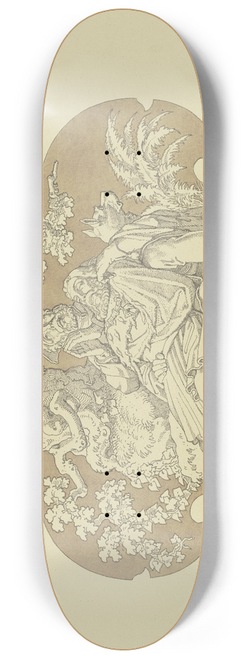 Ferdinand Fellner - Count Eberhard with the beard 8.25 inch art skate deck