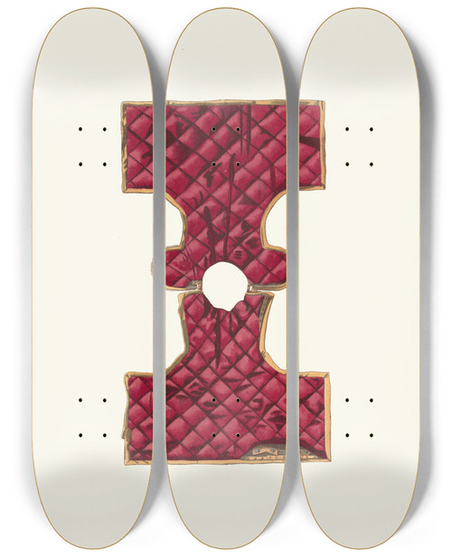 Triptych art skateboard deck of Fedor Grigoryevich Solntsev Zertsalo Tsaria Alekseia Mikhailovicha Izobrazhenie 7 by Fedor Grigoryevich Solntsev (1801-1892)