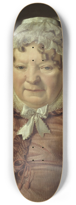 Ferdinand Georg Waldmller - Portrait of the Mother of Captain von Stierle-Holzmeister 8.25 inch art skate deck