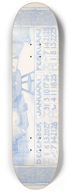 Ferdinand Hart Nibbrig - Kalender voor 1903-1904 van de Verzekering-Maatschappij Holda in Amsterdam 8.25 inch art skate deck
