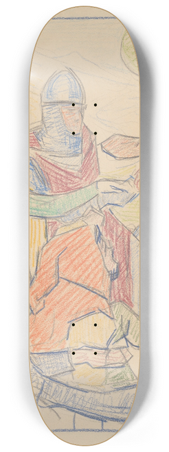 Ferdinand Hart Nibbrig - Ontwerp voor schilderij De St. Vitus-dans 8.25 inch art skate deck