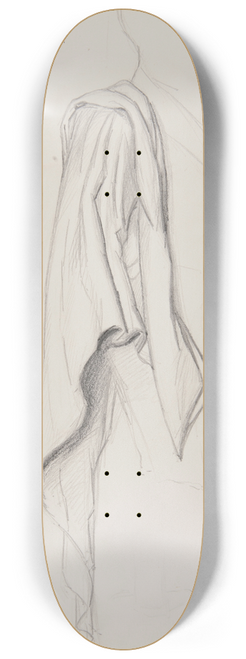 Ferdynand Bryll - szkic draperii 8.25 inch art skate deck