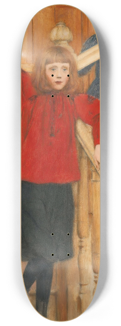 Fernand Khnopff - Les Enfants De Monsieur Neve 8.25 inch art skate deck