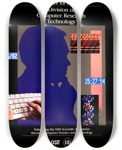 Triptych art skateboard deck of National Institutes Of Health Enhancing The Nih Scientific Enterprise Through Computer Science And Technology_1 by National Institutes Of Health (1887)