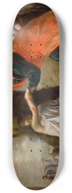 Flemish School - The Good Samaritan 8.25 inch art skate deck
