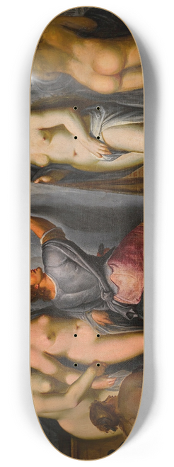 Flemish School - Zeuxis painting Helen 8.25 inch art skate deck