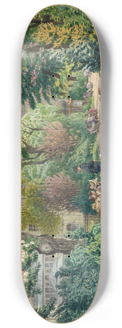 Flix Brard - Le square de la Mairie et lcole des garons, Paris, XIVme arrondissement 8.25 inch art skate deck
