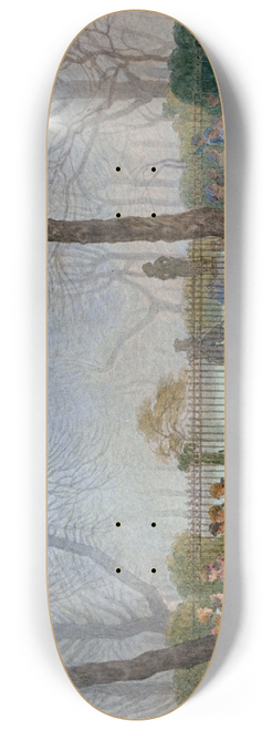 Flix Brard - Place de Montrouge et Square de la Mairie (XIV) Paris. 8.25 inch art skate deck