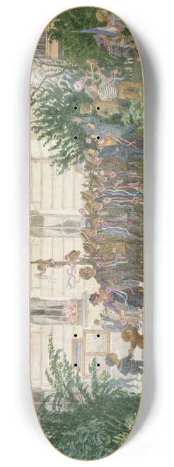 Flix Brard - Square de la mairie du 14me arrondissement, petit dfil, 8 septembre 1918 8.25 inch art skate deck