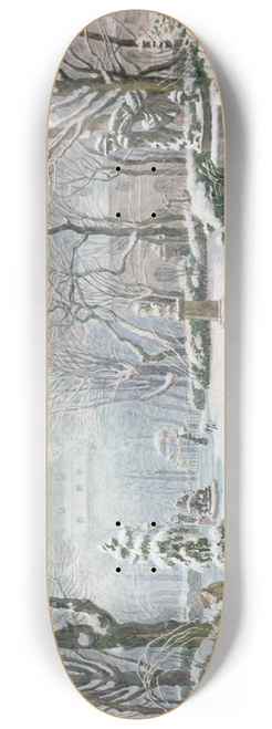 Flix Brard - Square de la Mairie (XIVe) Paris 8.25 inch art skate deck