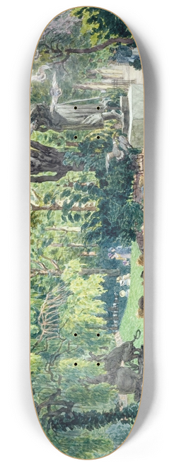 Flix Brard - Square de la mairie (XIV) Paris. 8.25 inch art skate deck