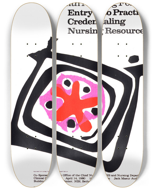 Triptych art skateboard deck of National Institutes Of Health Entry Into Practice Credentialing Nursing Resources_2 by National Institutes Of Health (1887)