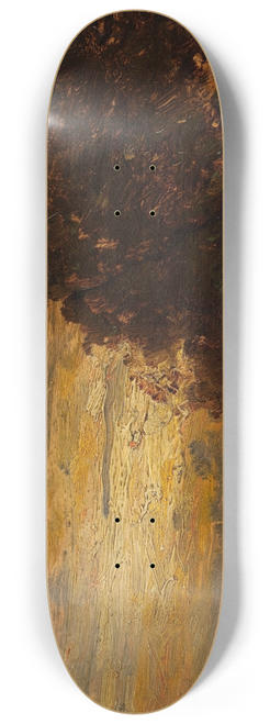 Flix Ziem - La Seine  Billancourt, coucher de soleil 8.25 inch art skate deck