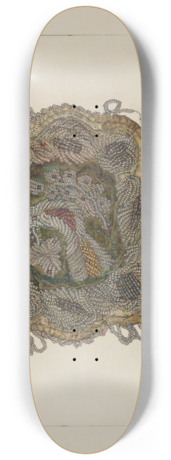 Florence Truelson - Beaded Cushion 8.25 inch art skate deck