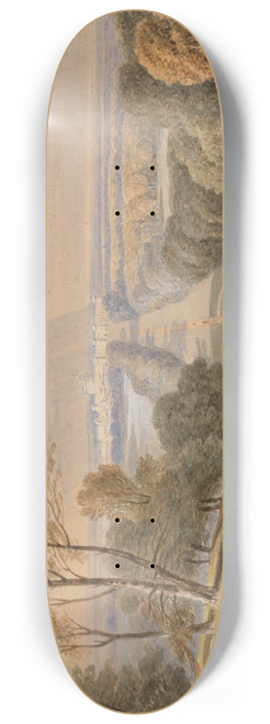 F. Norice - Windsor Castle From the Long Walk 8.25 inch art skate deck